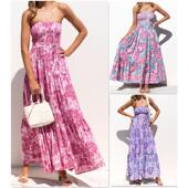 印花裹胸款 Summer 长连衣裙 Long Dresses夏季 Printed Wrap