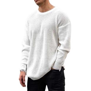 Mens 2020 Fashion Cotton Sweater Pullover Casual Jumper For