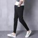 men skinny long 2024 Black trousers jeans pants