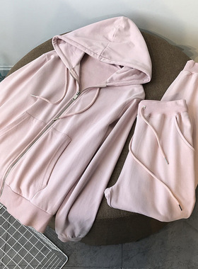 Sweatshirt women spring and autumn thin section zip hoodie t