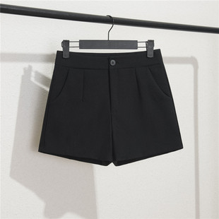 women wide waisted legged loose shorts fashion High spring