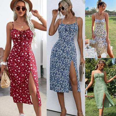 summer dress women dresses maxi beach ladies plussize red