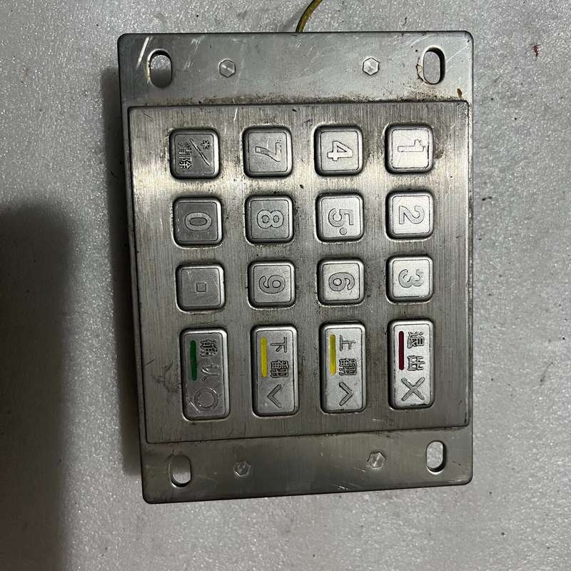 密码键盘，金属数字加密键盘， 型号SNK100C， 拆机件--议价商品