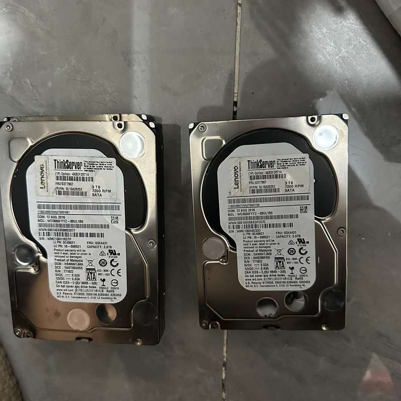 联想IBM 3TB企业级硬盘 7200转 SATA6Gb/s--议价商品
