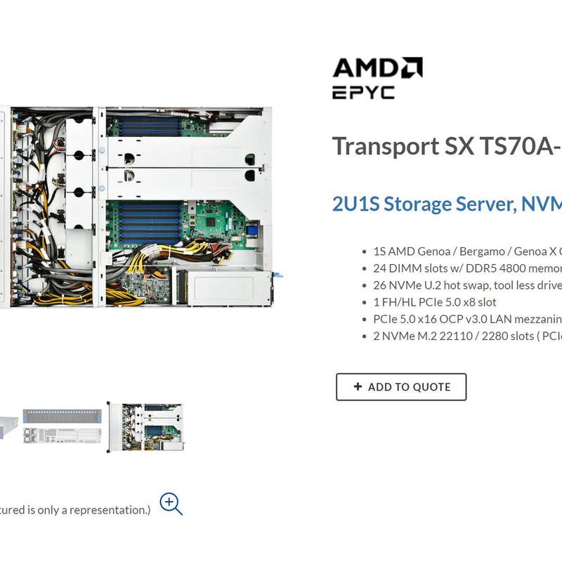 泰安S8056 全闪服务器 准系统26盘U2 pcie4.0--议价商品