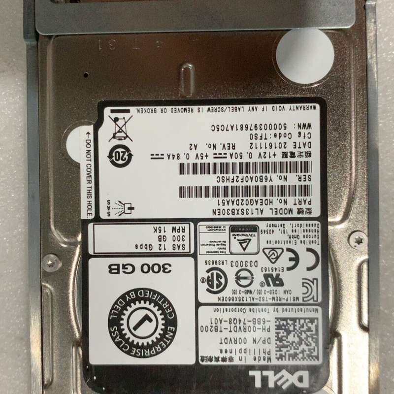 戴尔DELL 300G 15K SAS硬盘--议价商品