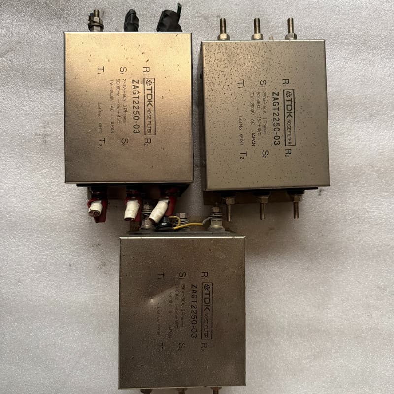 TDK三相电源滤波器 ZAGT2250-03，日本原装拆机件--议价商品