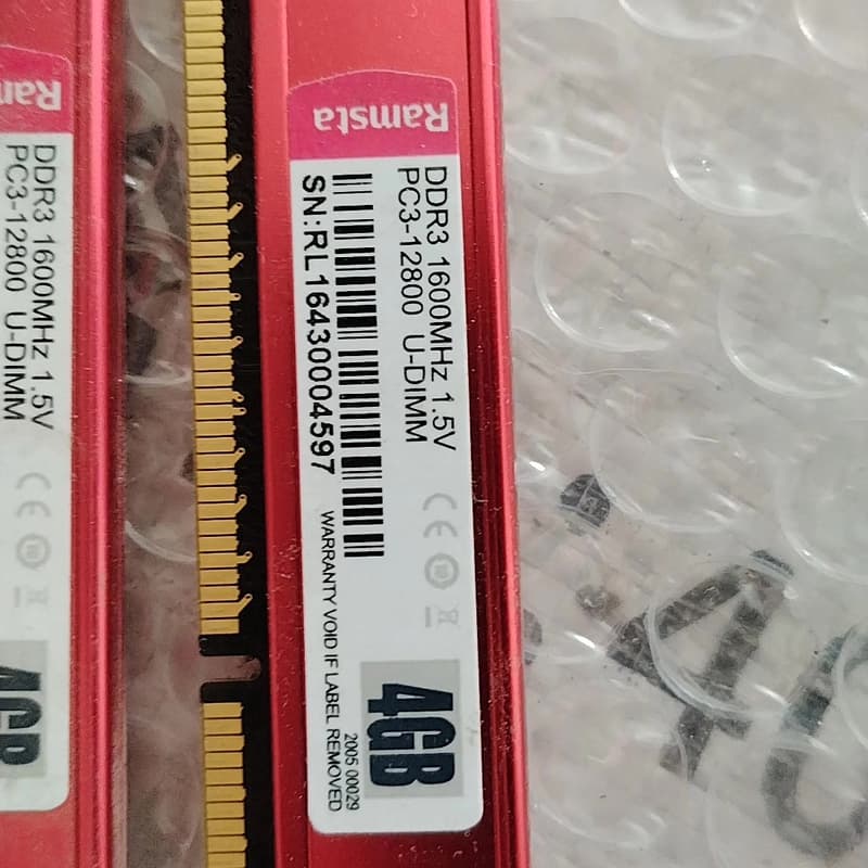 (瑞势Ramsta DDR3 4G 1600内存条三条DDR--议价商品