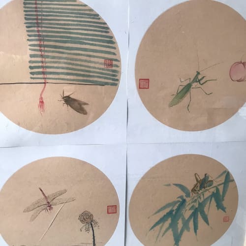 佛山上过展会水彩画欣赏国画欣赏--议价商品