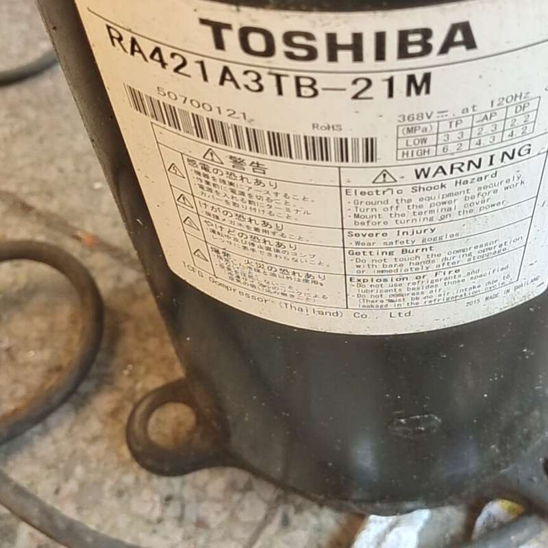 东芝压缩机RA421A3TB-20MD RA421A3TB---议价商品