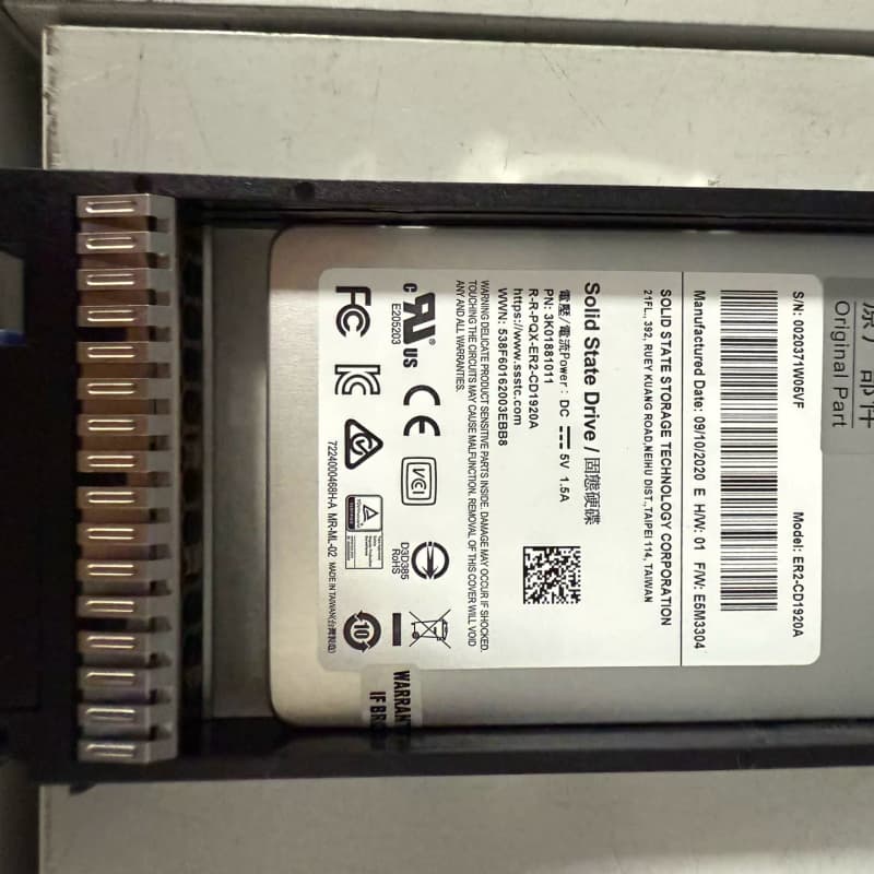 中科曙光原装SSD,型号ER2-1920A,2TB大容量--议价商品