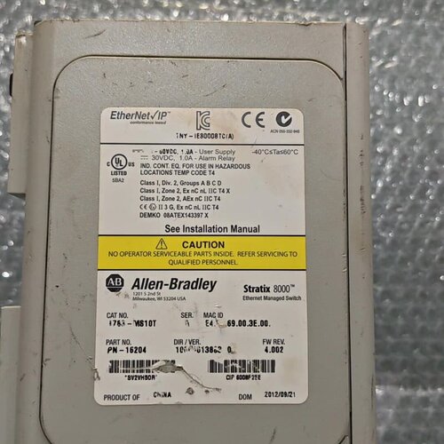 Allen-Bradley Stratix 8000以太网交--议价商品