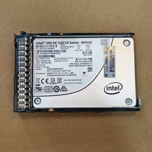 Intel/英特尔 S3510 800G SATA服务器硬盘--议价商品