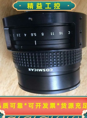 Cosmicar75mm电视镜头，黑色金属机身，光圈2-2--议价商品