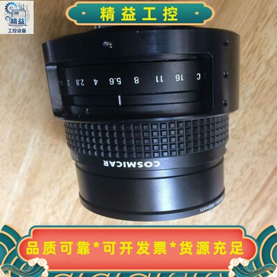 Cosmicar75mm电视镜头，黑色金属机身，光圈2-2--议价商品