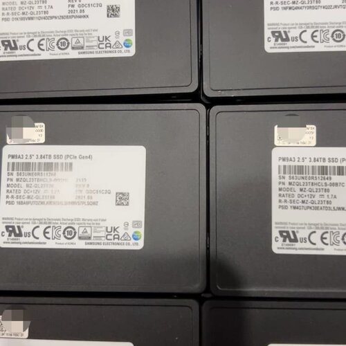 三星PM9A3 3.84T 健康度98%，--议价商品