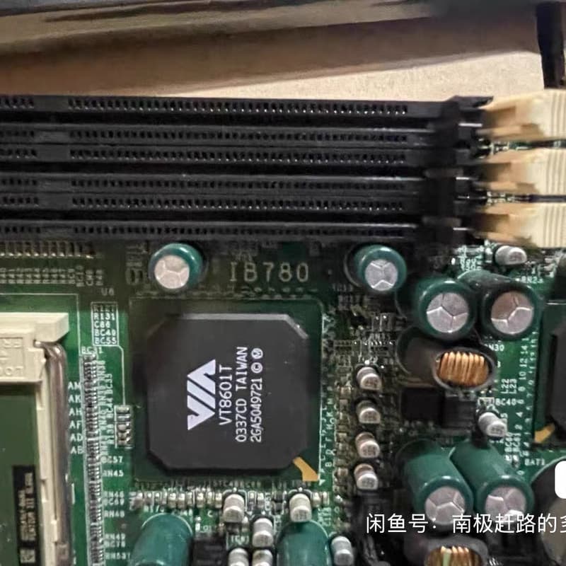 拆机广积IB780 全长工控主板双网口 带cpu内存成色不错--议价商品