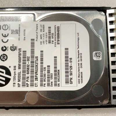 HP/惠普 1TB SAS 2.5寸 7.2K 60602--议价商品