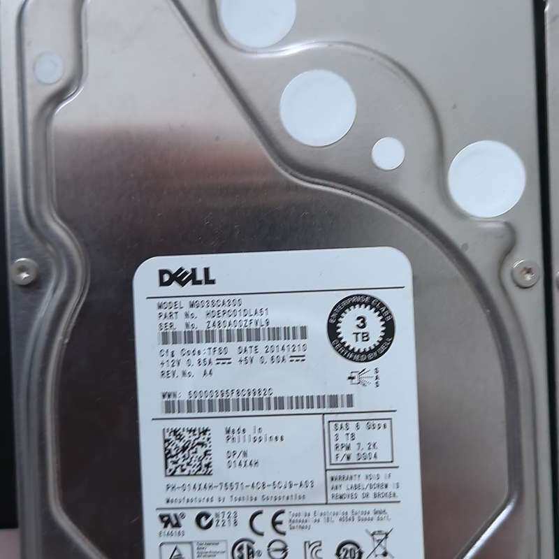 戴尔/DELL 3T 7.2K SAS 3.5寸服务器硬盘，--议价商品