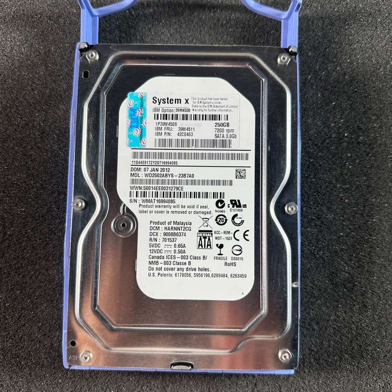 IBM 250G SATA服务器硬盘 39M4511 39M--议价商品