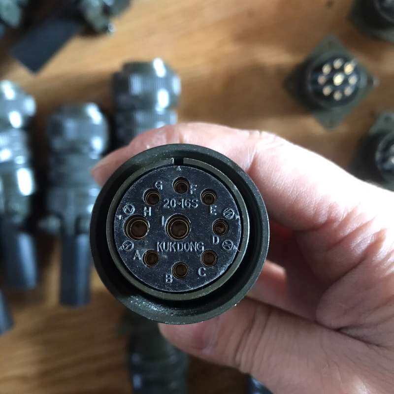 韩国进口KUKDONG极东航空插头20-16S 9芯,都是没--议价商品