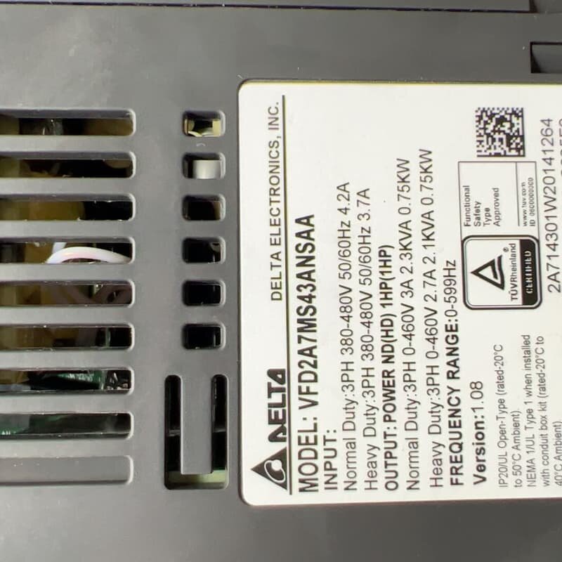 台达MS300变频器，型号VFD2A7MS43ANSAA，0--议价商品