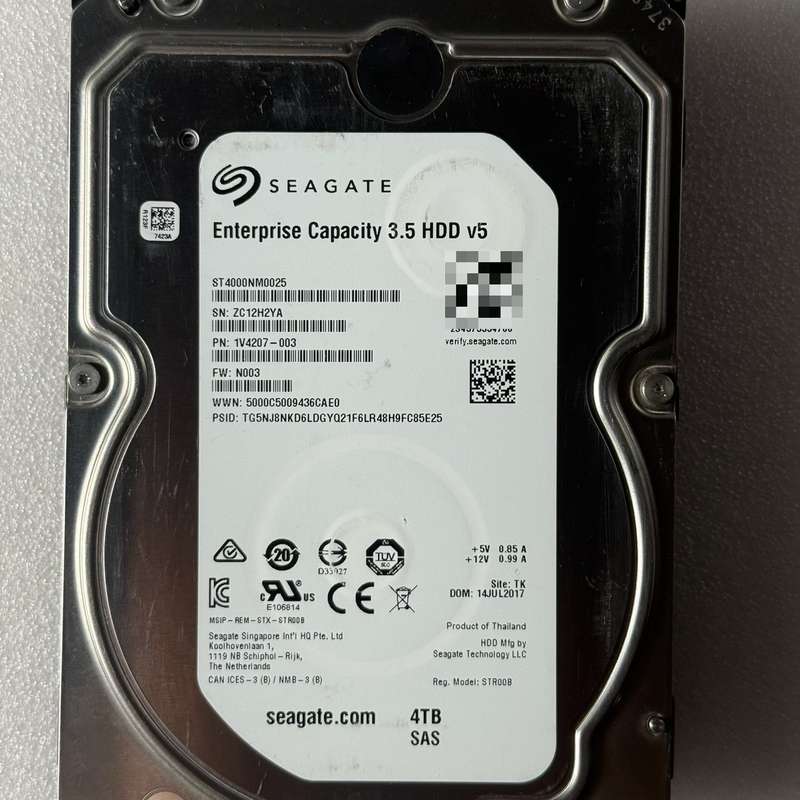 希捷4TB企业级硬盘 ST4000NM0025 3.5寸SA--议价商品