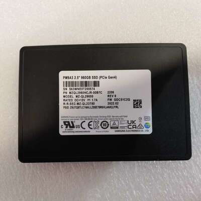 三星 PM9A3 960G 1Tb U2 nvme协议 p--议价商品