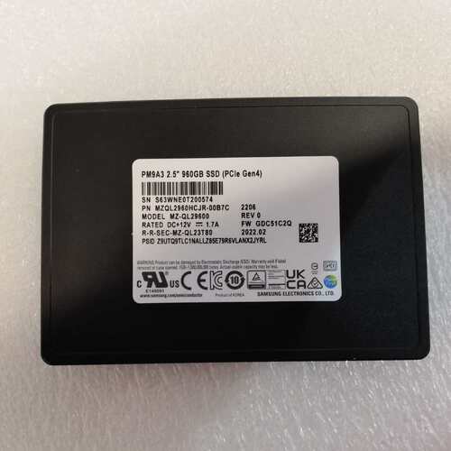 三星 PM9A3 960G 1Tb U2 nvme协议 p--议价商品