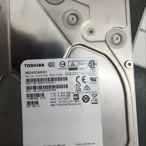 东芝MG04SCA60EE 6TSAS 3.5寸 SAS接口--议价商品