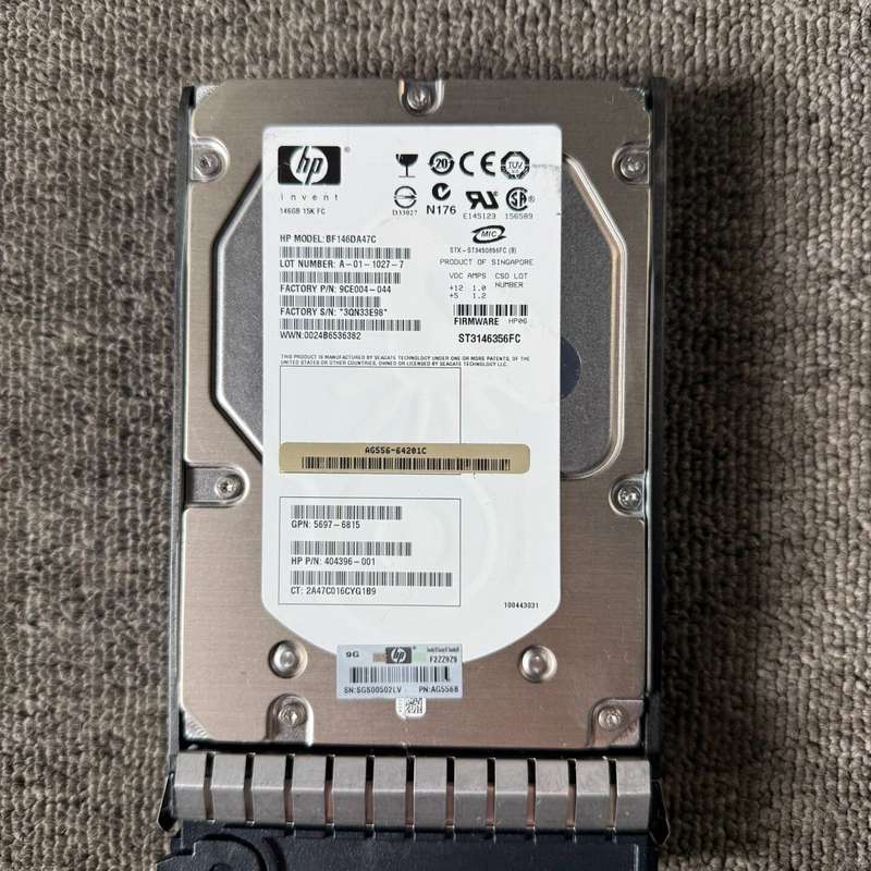 惠普存储硬盘454410-001 FC 15K 146G硬盘--议价商品