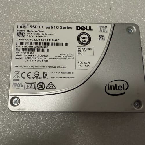 出拆机 S3610 800G 英特尔 固态硬盘SSD 戴尔版--议价商品