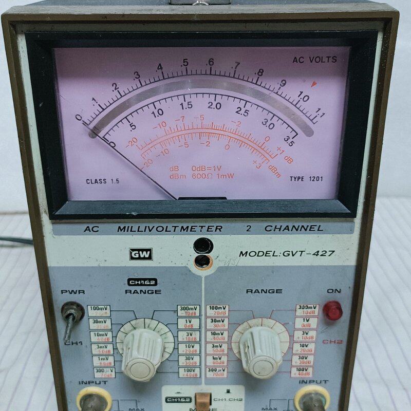 GVT-427双针毫伏表,正常使用所见即所得,送一条测试--议价商品