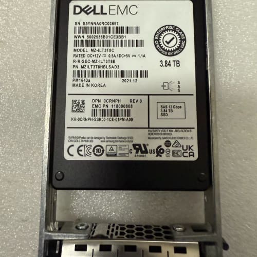 DELL 3.84T 12G SAS 2.5固态硬盘裸盘(三--议价商品