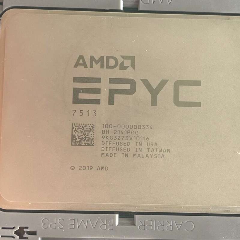 AMD 7513服务器CPU超微无锁正式版 拆机新 不是马来--议价商品