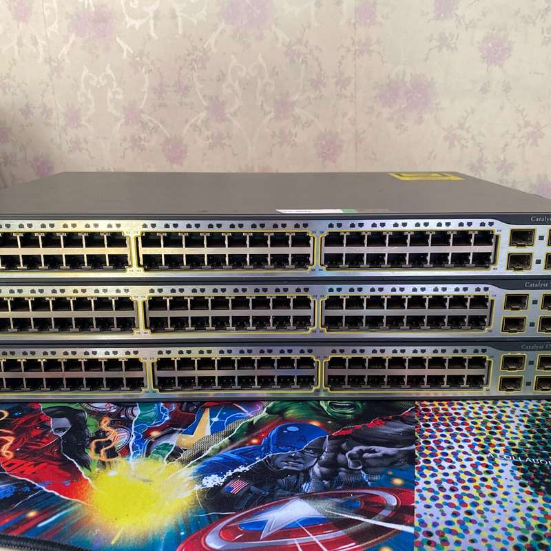 Cisco思科WS-C3750-48TS-S全千兆交换机。有--议价商品