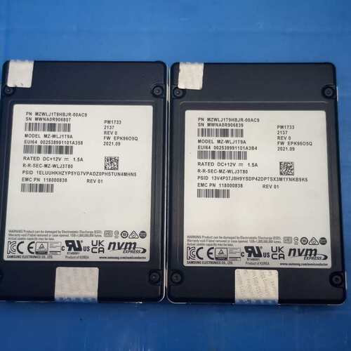 三星PM1733 1.92T NVMe企业级固态硬盘--议价商品