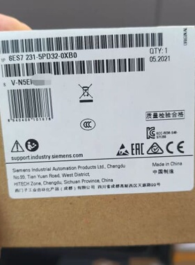 西门子6ES7 231-5PD32-0XB0，原装正品未开封--议价商品