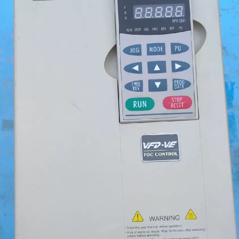 出售二手台达VFD-VE-7.5kw高频变频器一台，功率7.--议价商品