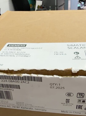 6GK5224-0BA00-2AC2西门子交换机，全新，仅开--议价商品