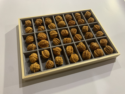 文玩展示盒透明核桃收纳盒狮子头手串盒手把件存储盒核桃存放盒子