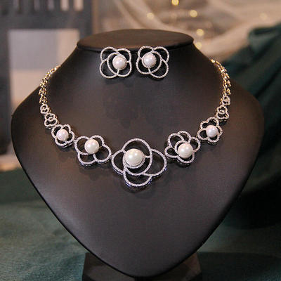 BWBRIDE新娘项链耳环礼服配饰