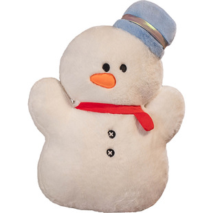 Custom plush toys embroidery body pillow Christmas Snowman