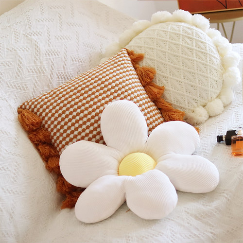 抱枕沙发客厅床头抱枕花朵靠背