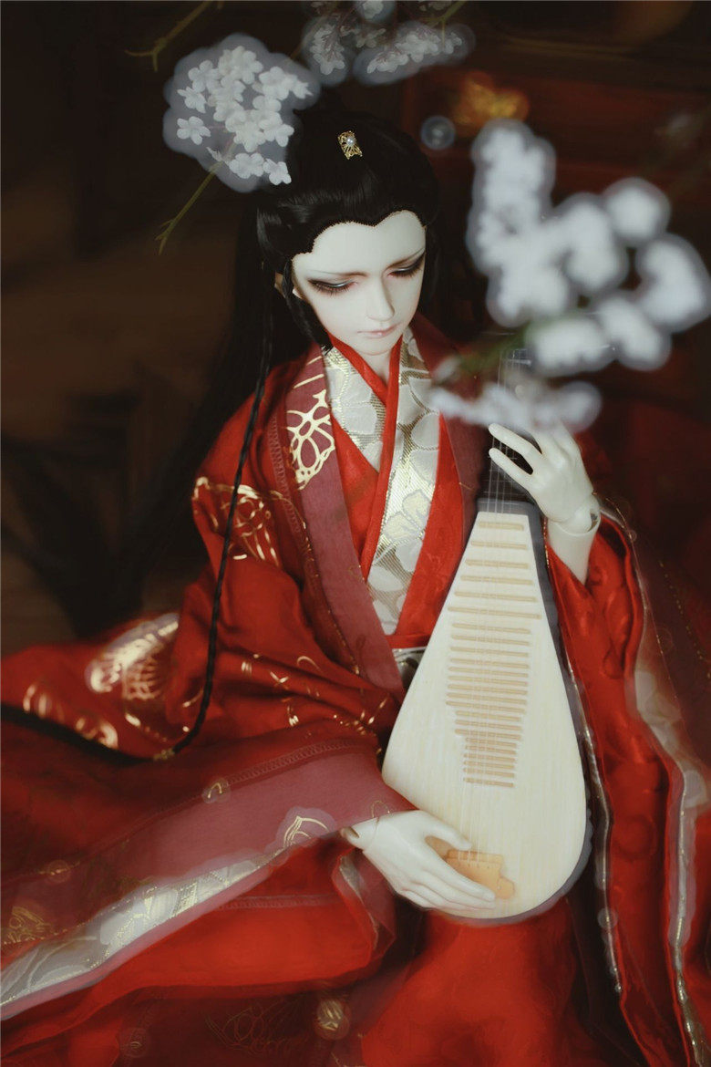 寄售-【现货】BJD-失散之地古装-古风娃衣 红金蝶  bjd娃衣 3分
