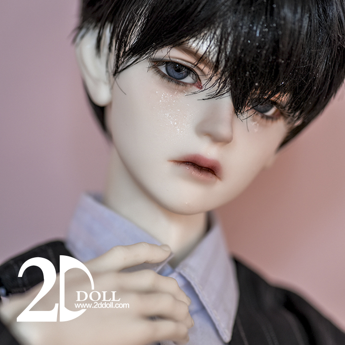 bjd-2d-68男1/3凌宇LingYu单头（sd娃娃同类正版树脂）素头2ddoll