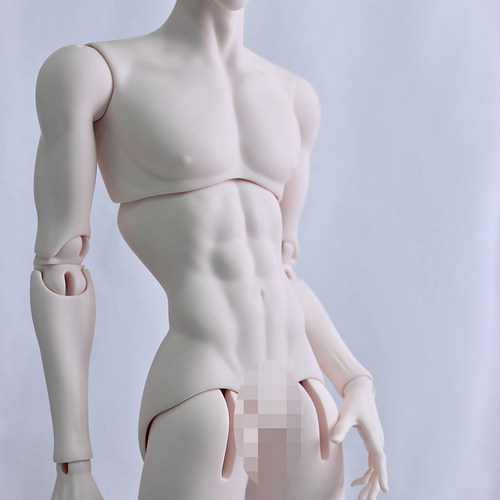bjd75cm壮叔三代薄肌体TD单体配身体调色体sd娃娃Telesthesiadoll