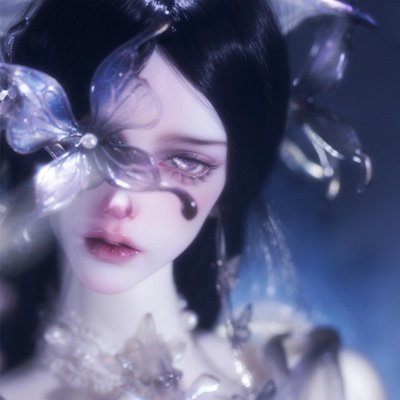 DollZone新品白月烛3分73叔体BJD娃娃裸娃全套DZ小喵汪蝴蝶骷髅