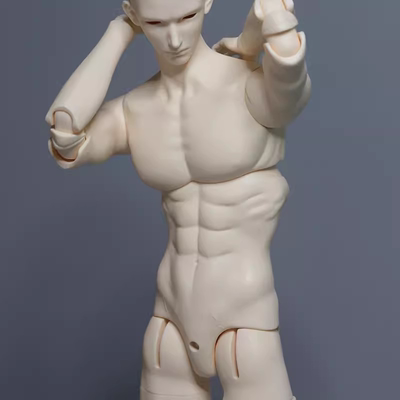 bjd单体二代75叔傲灵师配身体素体sd娃人形1/3男近id75