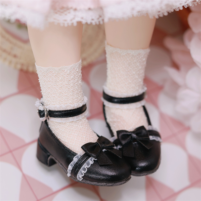 咔咔星球鞋子方头蝴蝶结含丝带